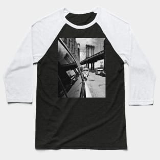 Manhattan Bridge Reflection Baseball T-Shirt